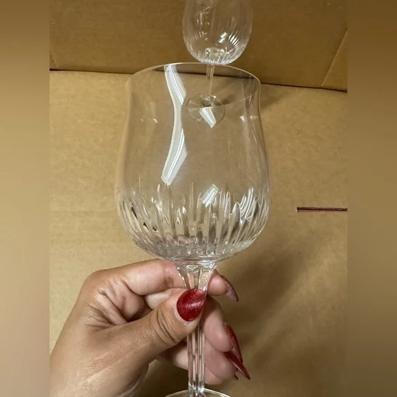 Bohemia Crystal-Crystalex Brighton Water Goblets Day Of 2 - Picture 5 of 7